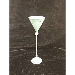 Vintage Genin Trudeau Postmodern Metal Candlestick Holder